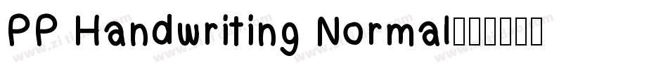 PP Handwriting Normal字体转换